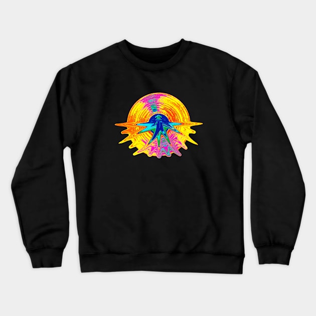 vinyl colorful Crewneck Sweatshirt by rickylabellevie